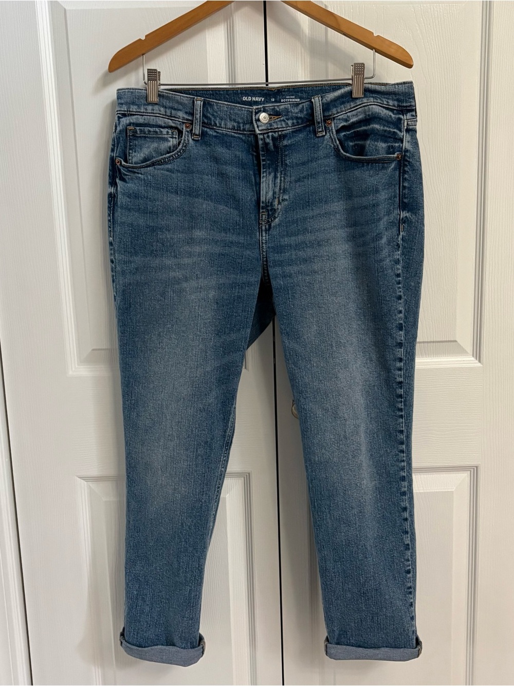 Old Navy Mid-Rise Boyfriend Jeans Sz 12